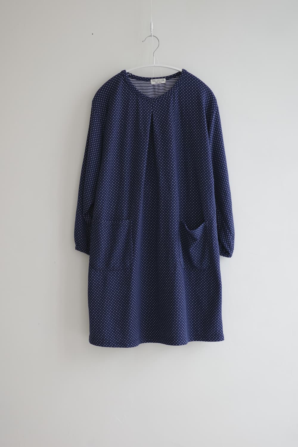 MAKE SOMETHING 네이비 도트 패턴 원피스 상품이미지2