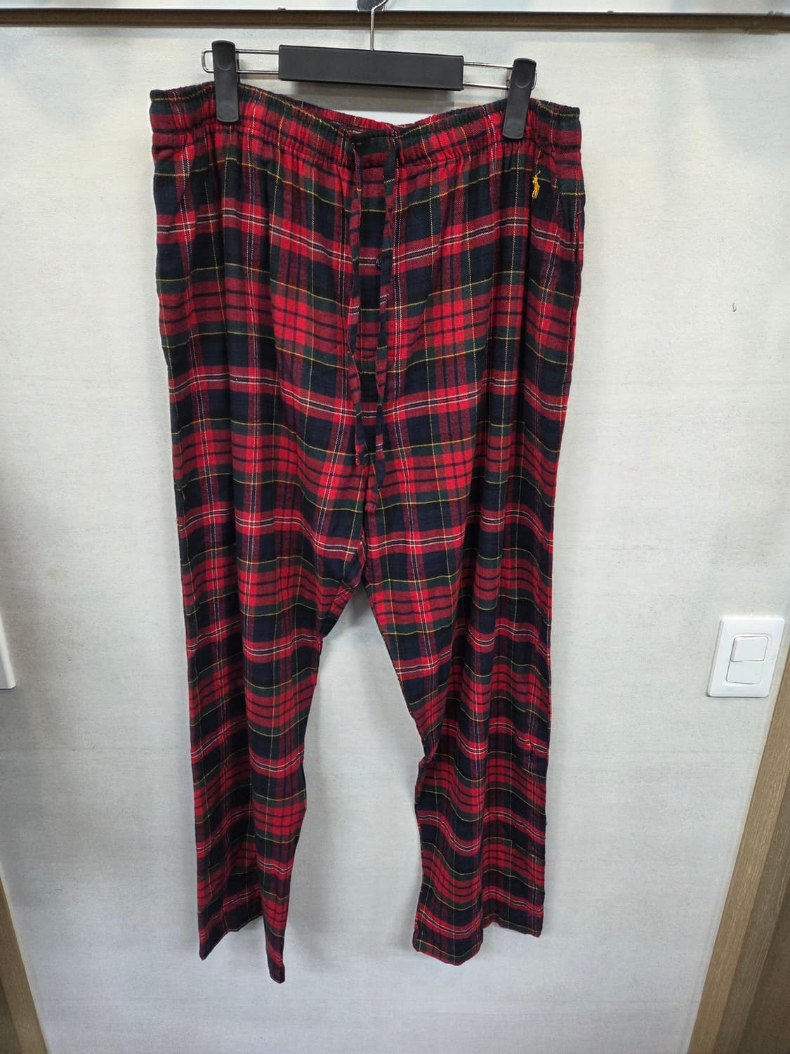 폴로랄프로렌 플란넬 울 체크 파자마 팬츠 xxl 상품이미지1