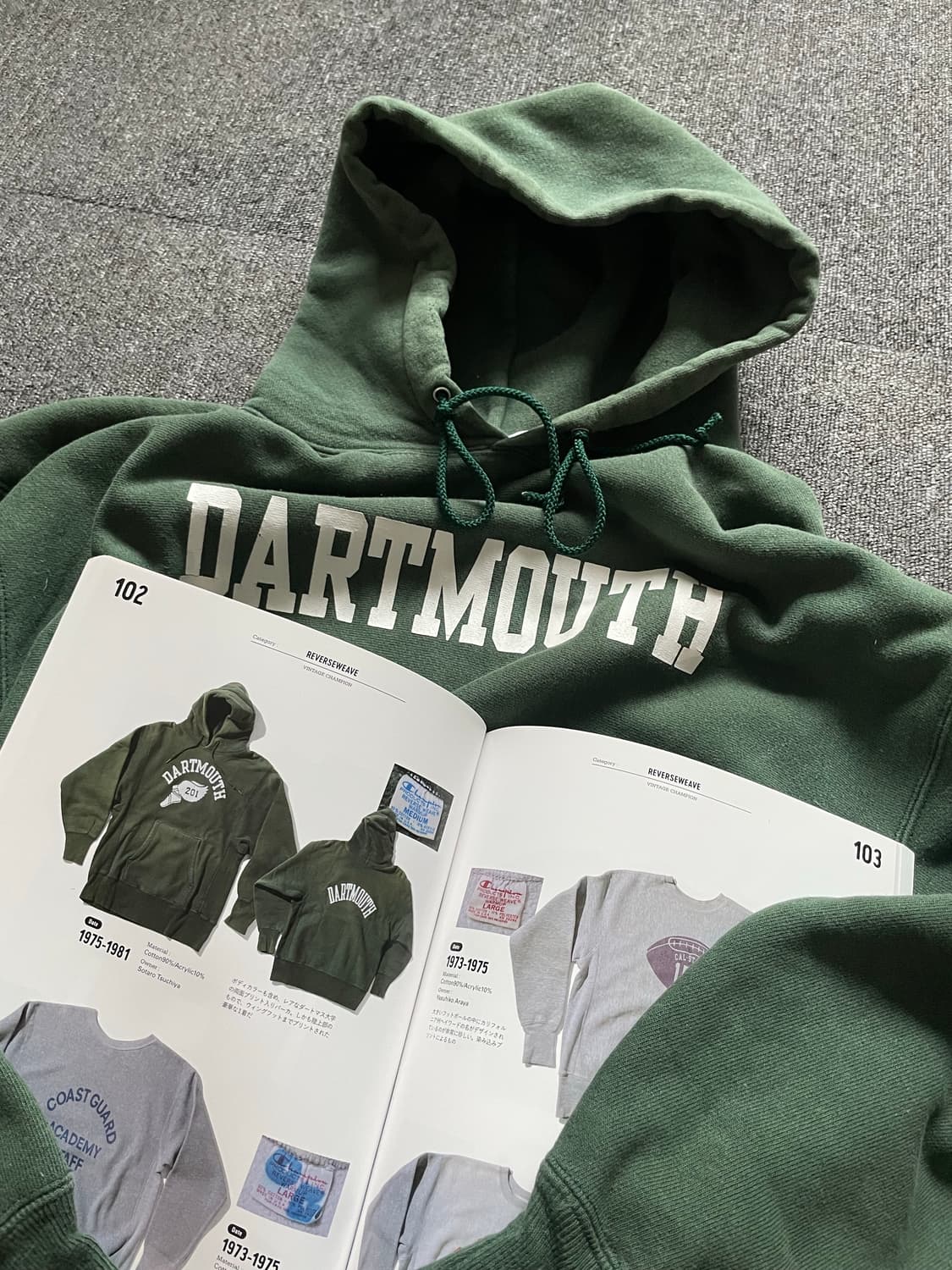 챔피온 리버스위브 다트머스 그린 L 멕시코 상품이미지1