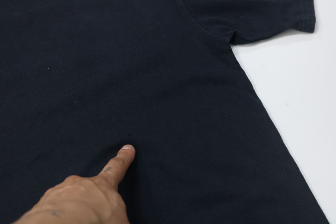 Ghetto 게토 빈티지 그래픽 프린팅 블랙 반팔 티셔츠 (M) 상품이미지8