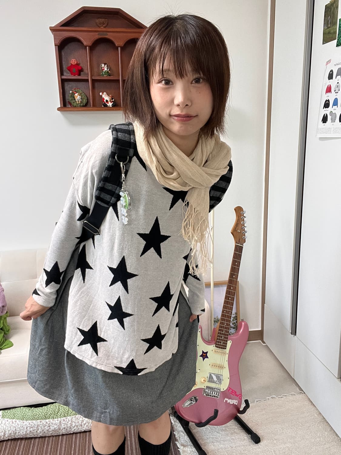 별 패턴 니트 상품이미지3