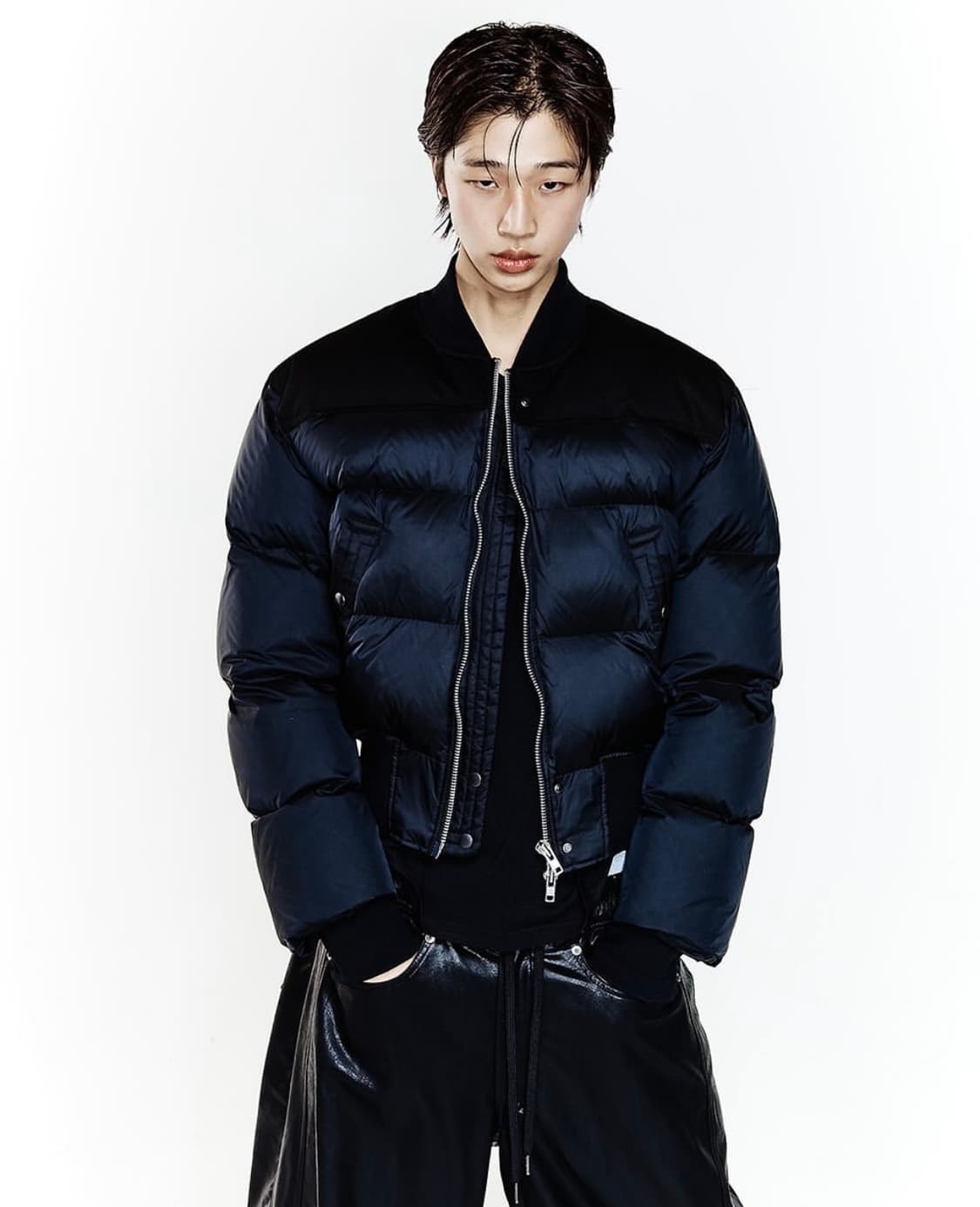 HALEINE CROPPED DUCK DOWN BOMBER JACKET 상품이미지1