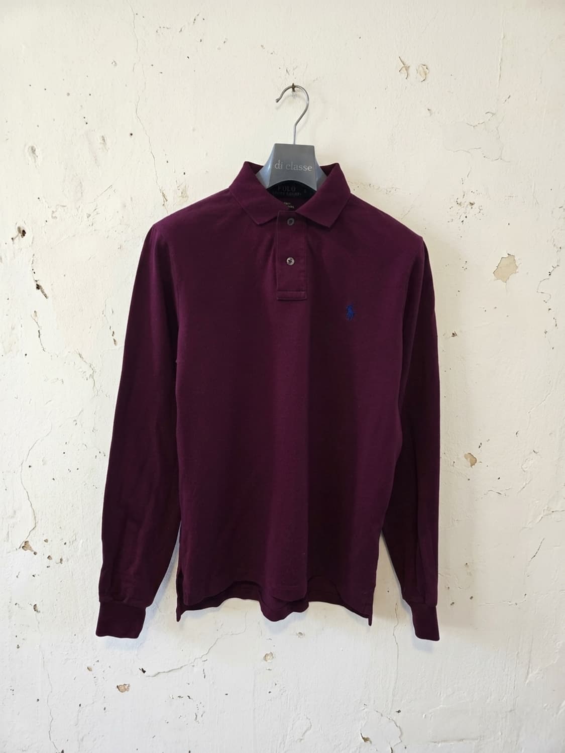 폴로 랄프로렌 긴팔 카라티 버건디 S 상품이미지1