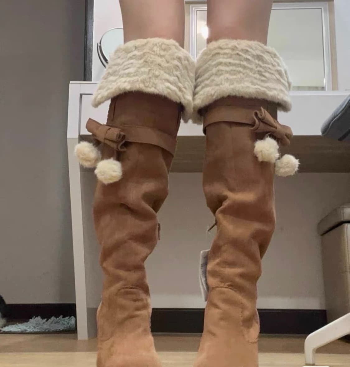 lizlisa 리즈리사 폼폼이 부츠 리즈리사 부츠 상품이미지1