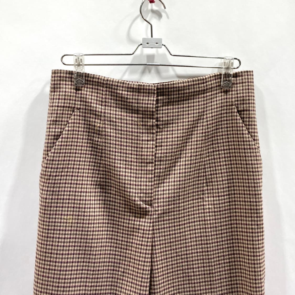 자라 하이웨스트 여성체크팬츠 L  상품이미지2