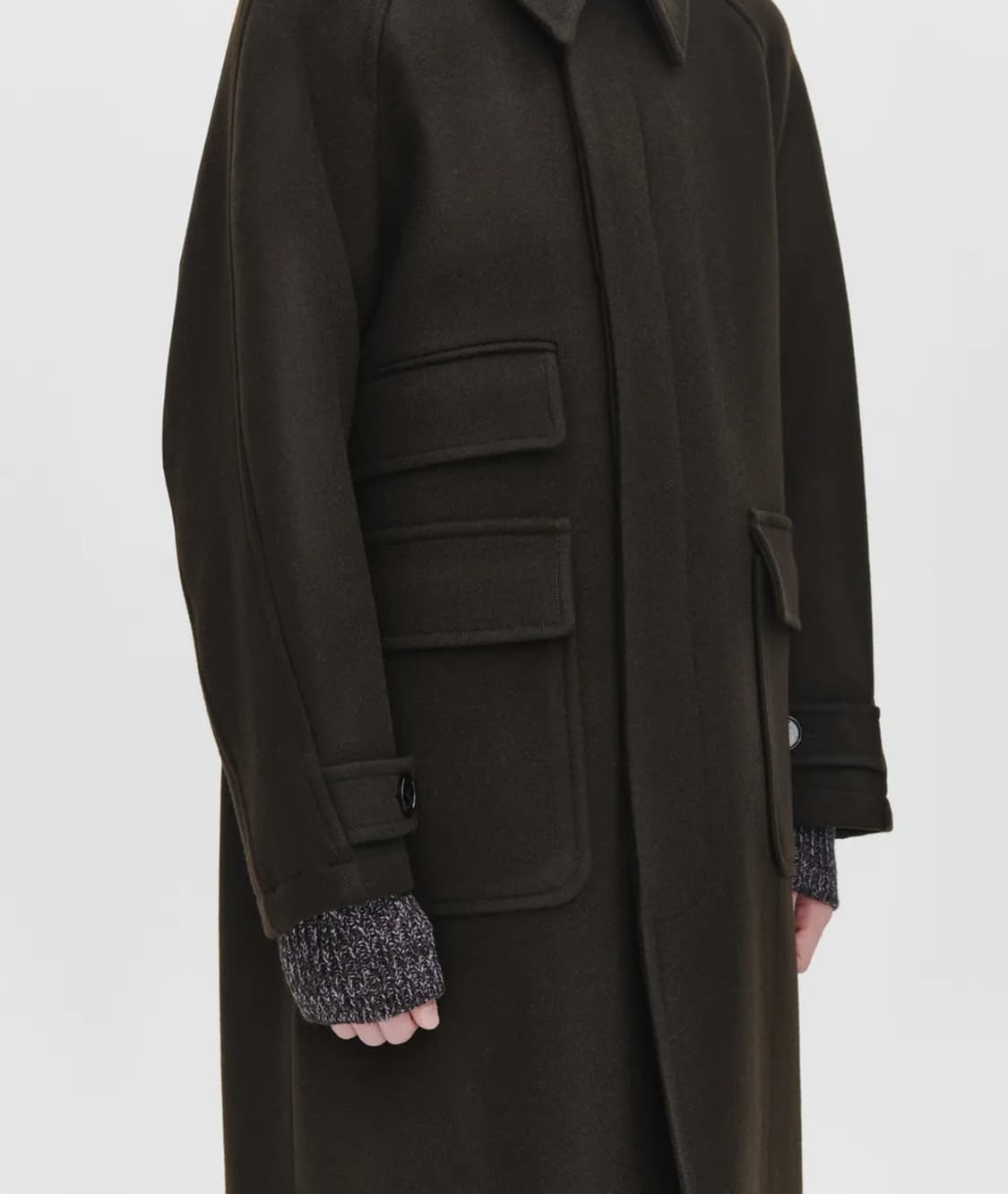 AFTERPRAY 투어리스트 발마칸 코트 브라운 XS 사이즈 상품이미지7