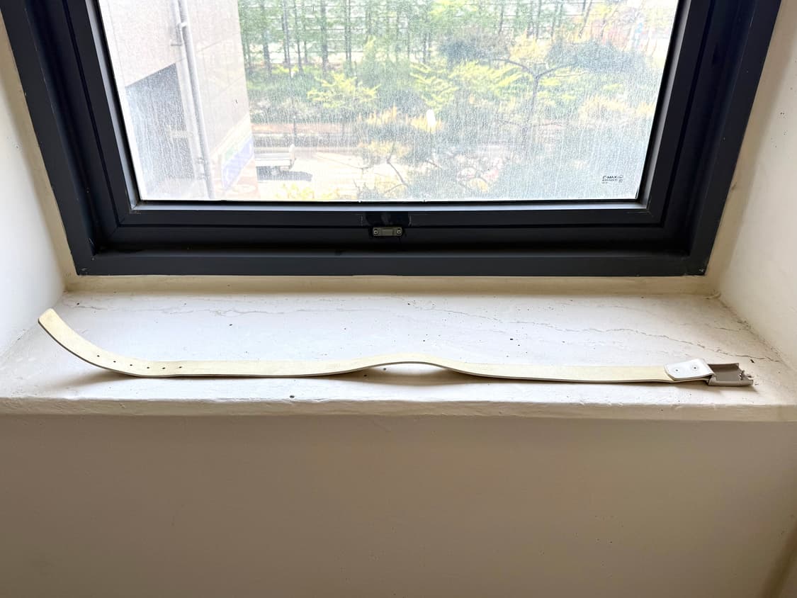 아르마니 익스체인지 화이트 리얼레더 벨트 상품이미지3