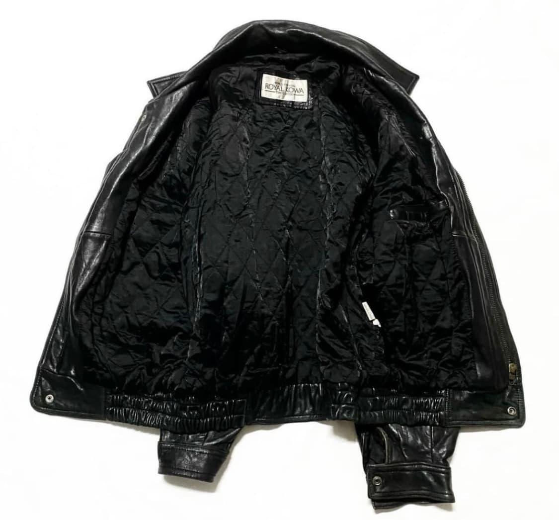 Royal Kowa 레더 봄버 자켓 상품이미지3
