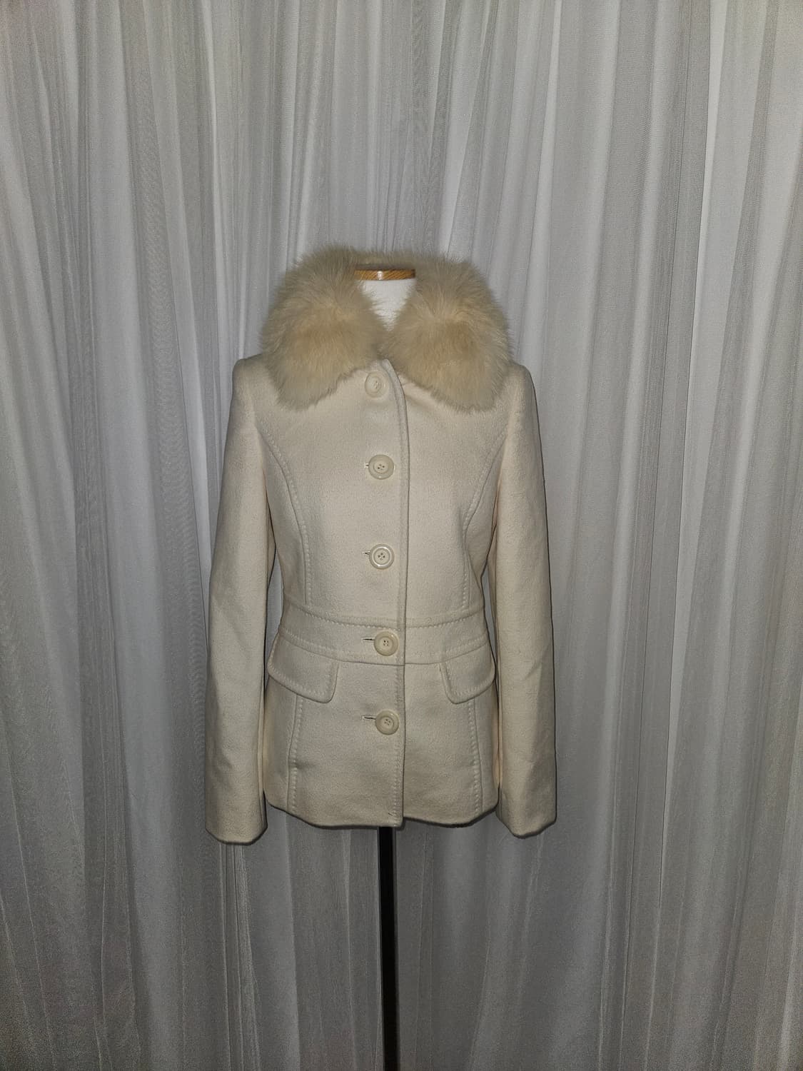 anysis 히메 로걀 일드여주 퍼 카라 코트 상품이미지1