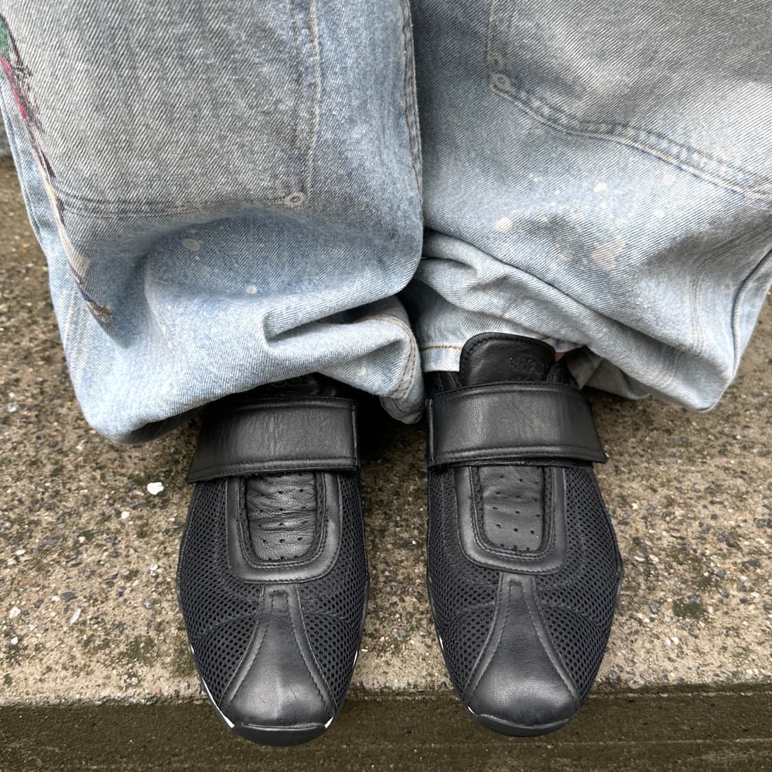 00s 블랙 구찌 스포츠 벨크로 스트랩 스니커 상품이미지7