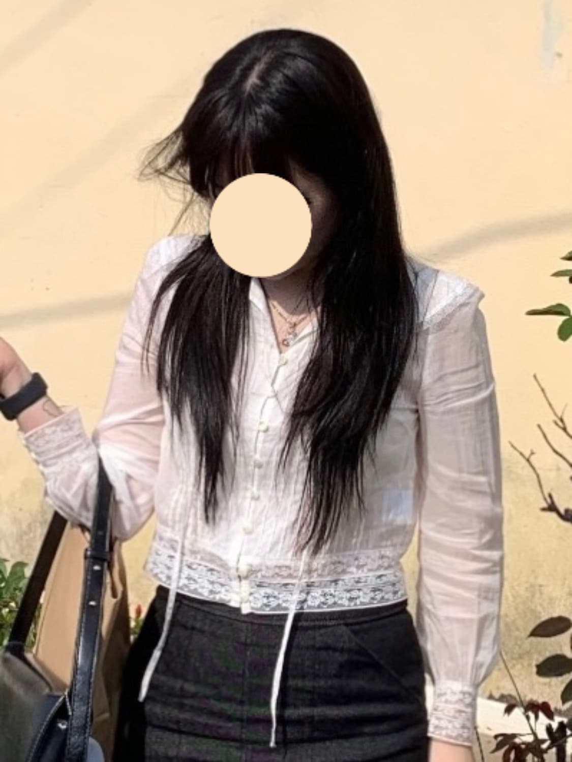 일본 빈티지 레이스 블라우스 상품이미지1