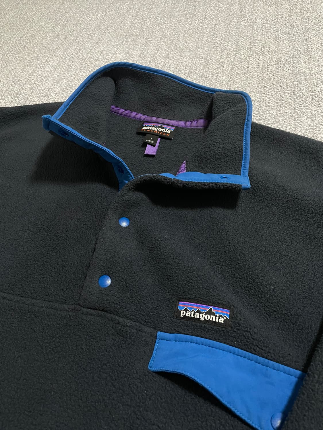 [L] 파타고니아 신칠라 피치 블루 아노락 풀오버 상품이미지2