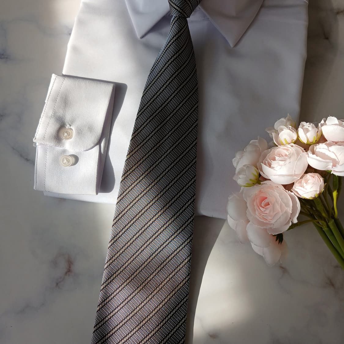 에르메네질도 제냐 스트라이프 넥타이 9.4cm A+등급 A19718
 상품이미지5