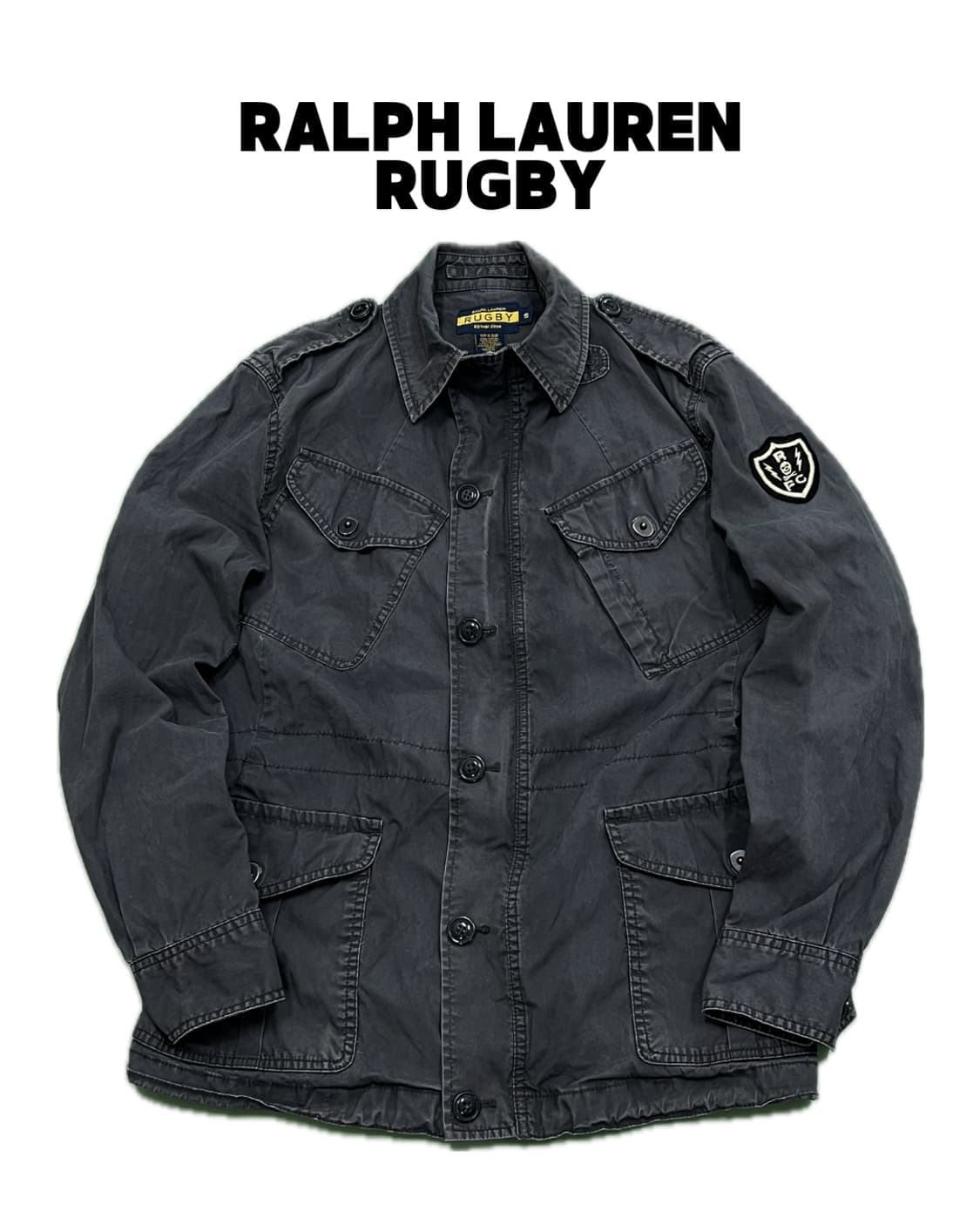 (S) 랄프로렌 럭비 해골패치 사파리 야상 자켓 상품이미지1