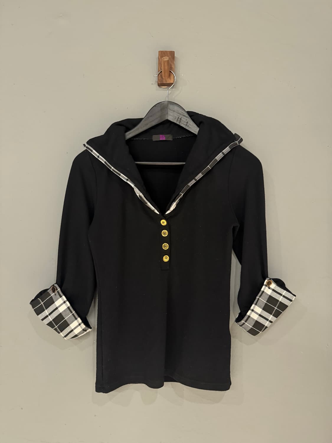 real mars layered collar detail top  상품이미지4