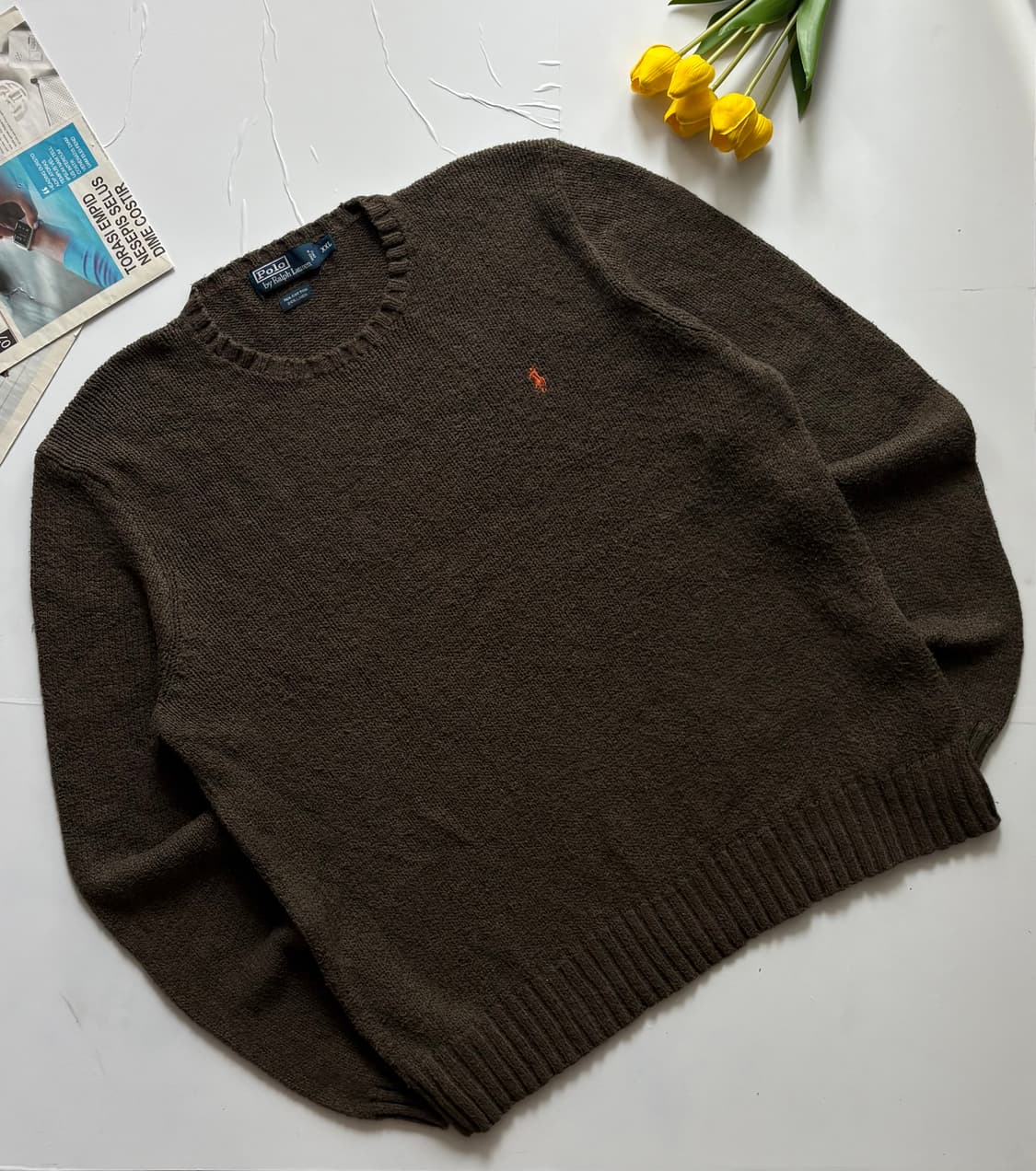 Polo 폴로랄프로렌 빈티지 카키 니트  상품이미지1