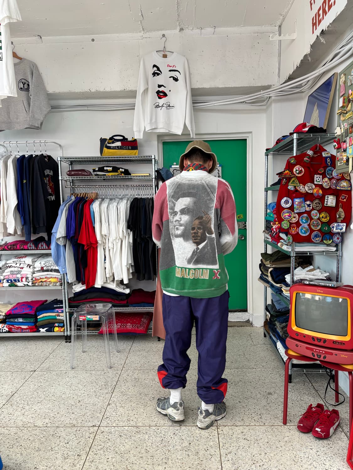 [RARE] 90s Malcolm X AOP Sweatshirt 상품이미지8