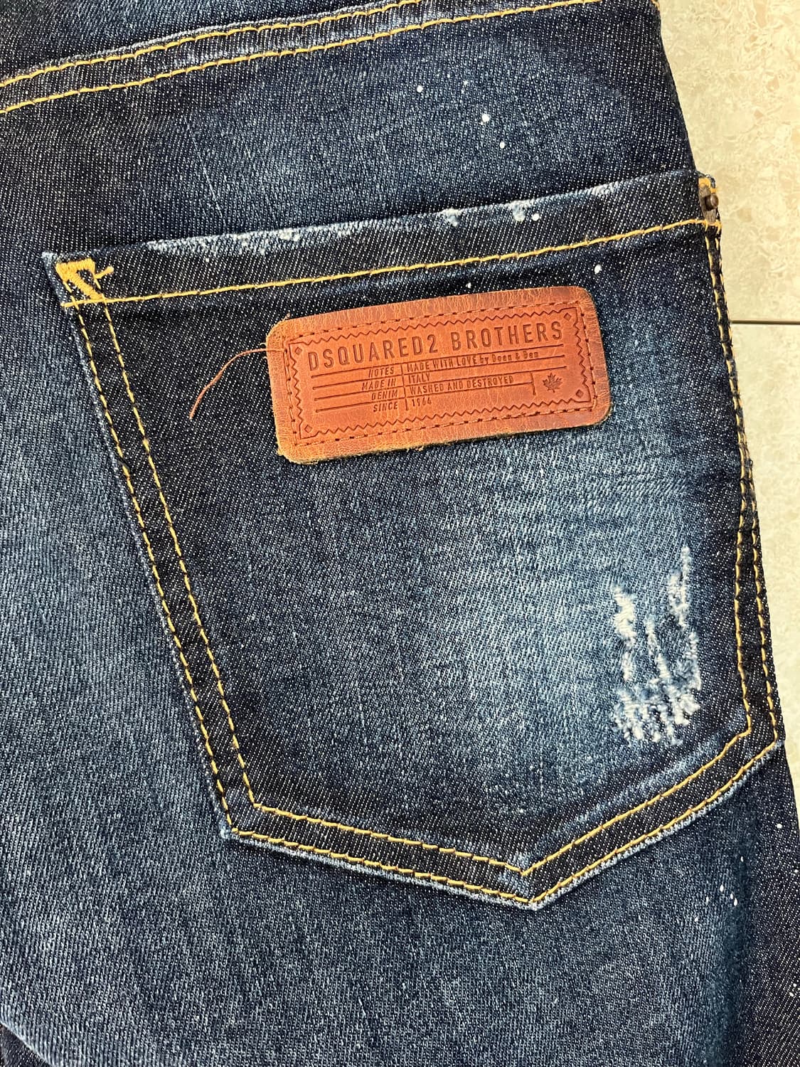 디스퀘어드2 데미지 워싱 청바지 46 정품 상품이미지6