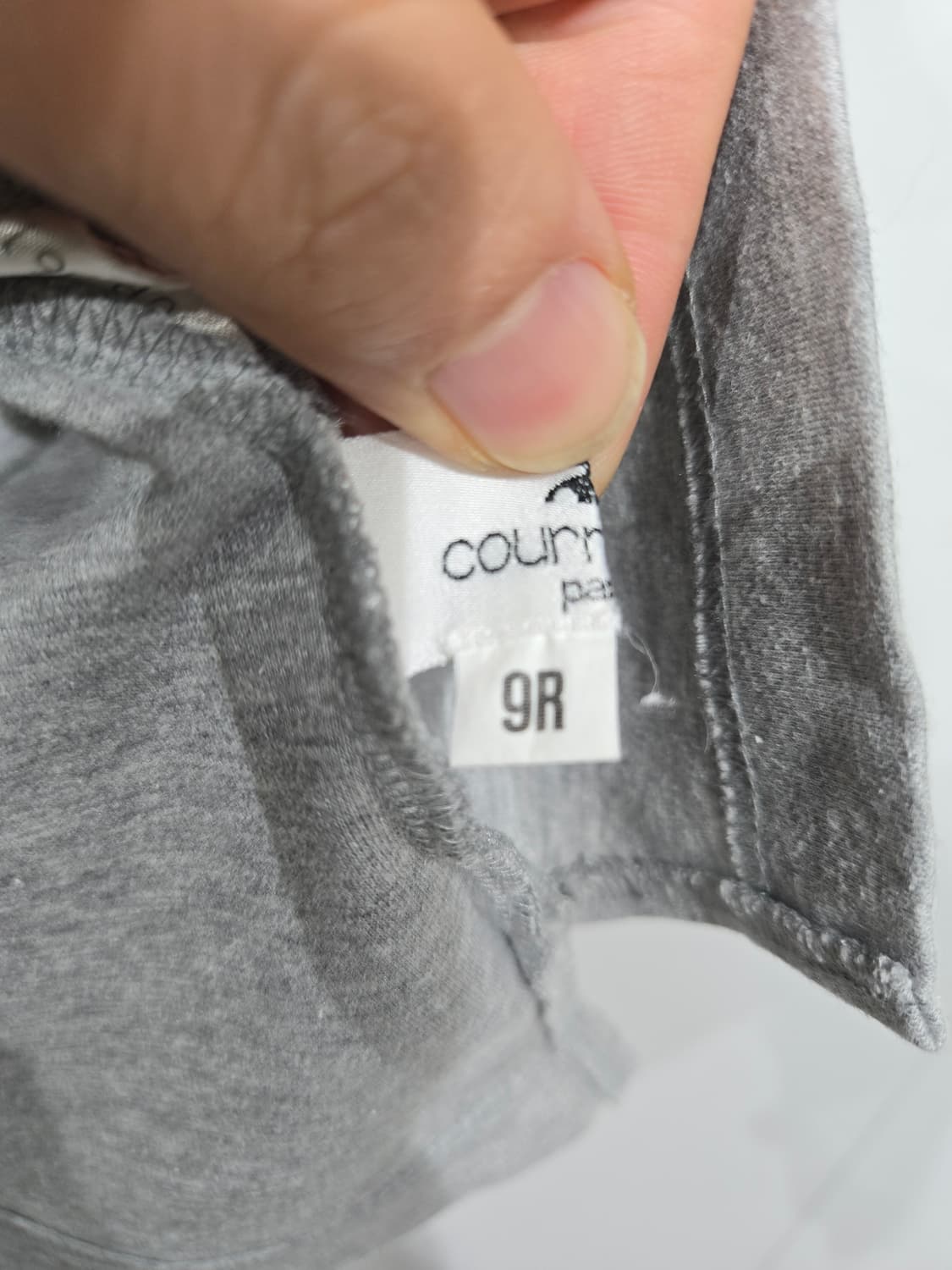 꾸레쥬 그레이 반팔 티셔츠 상품이미지5