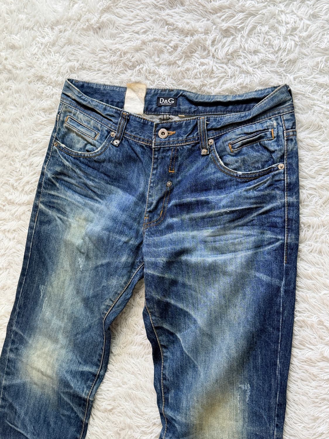 돌체앤가바나 (D&G) 빈티지 워싱 데님 팬츠 (Size 48) 상품이미지1