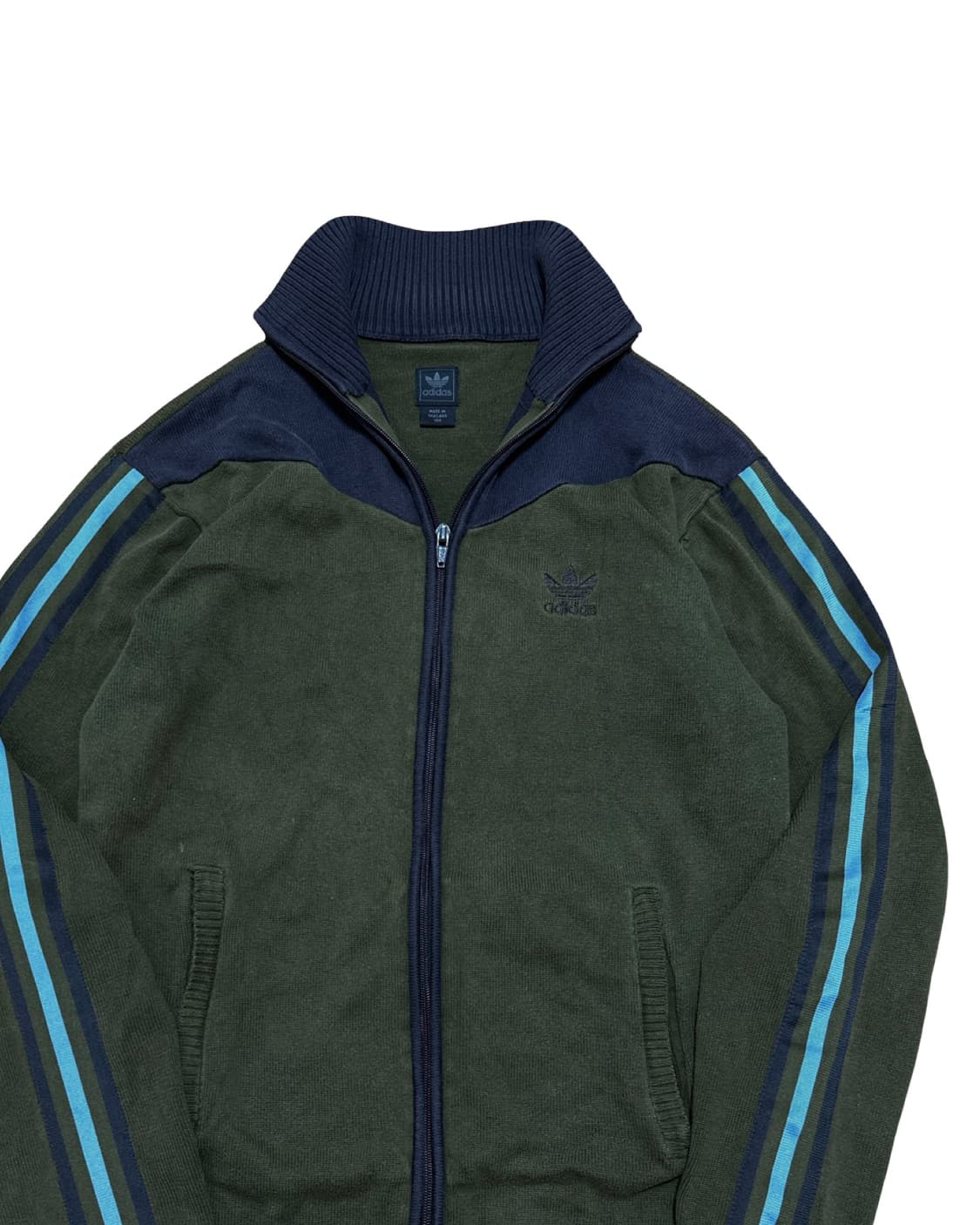 아디다스 트레포일 카키 니트집업 상품이미지2