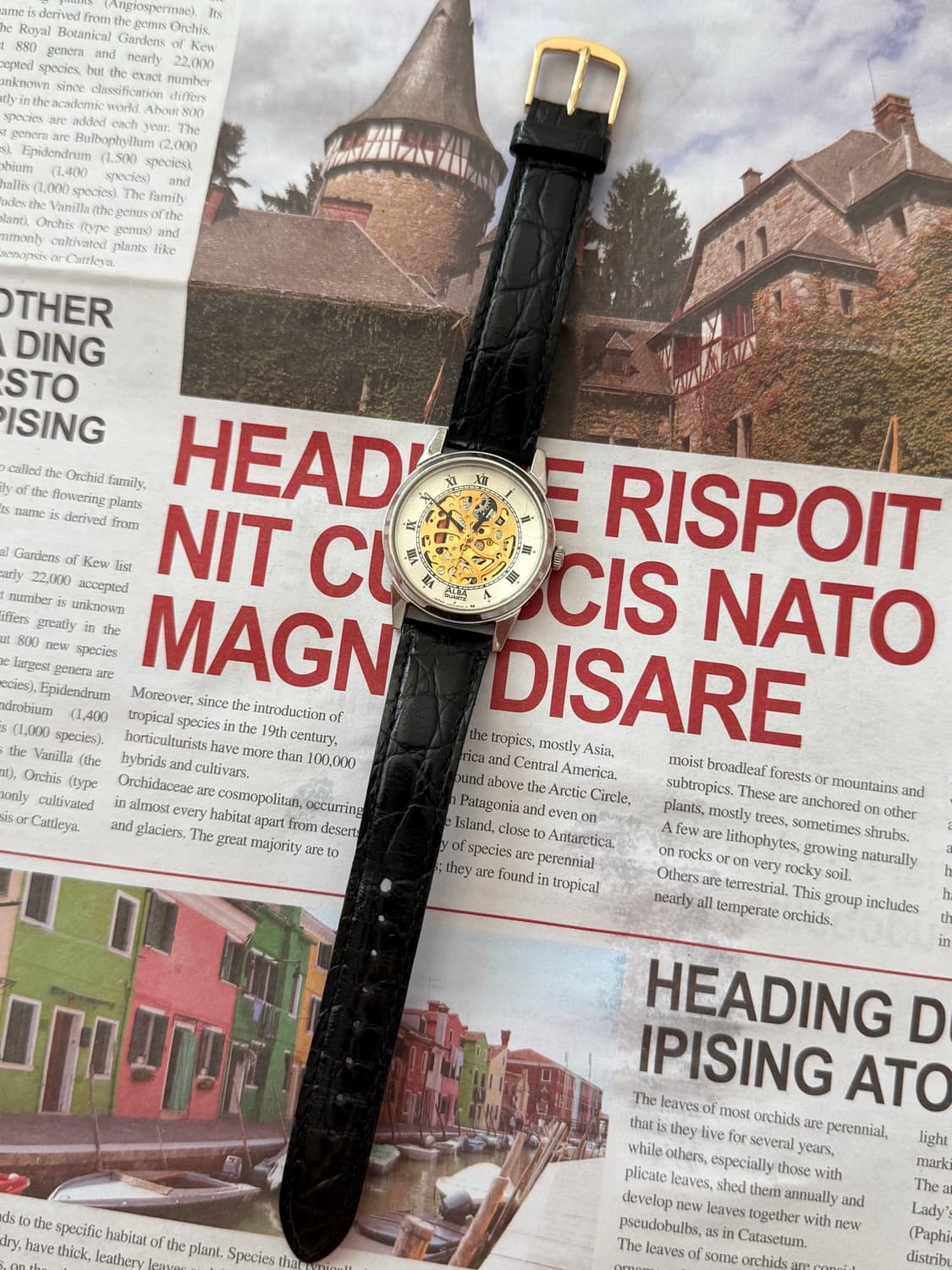 Seiko 세이코 ALBA 쿼츠 스켈레톤 1987 상품이미지2