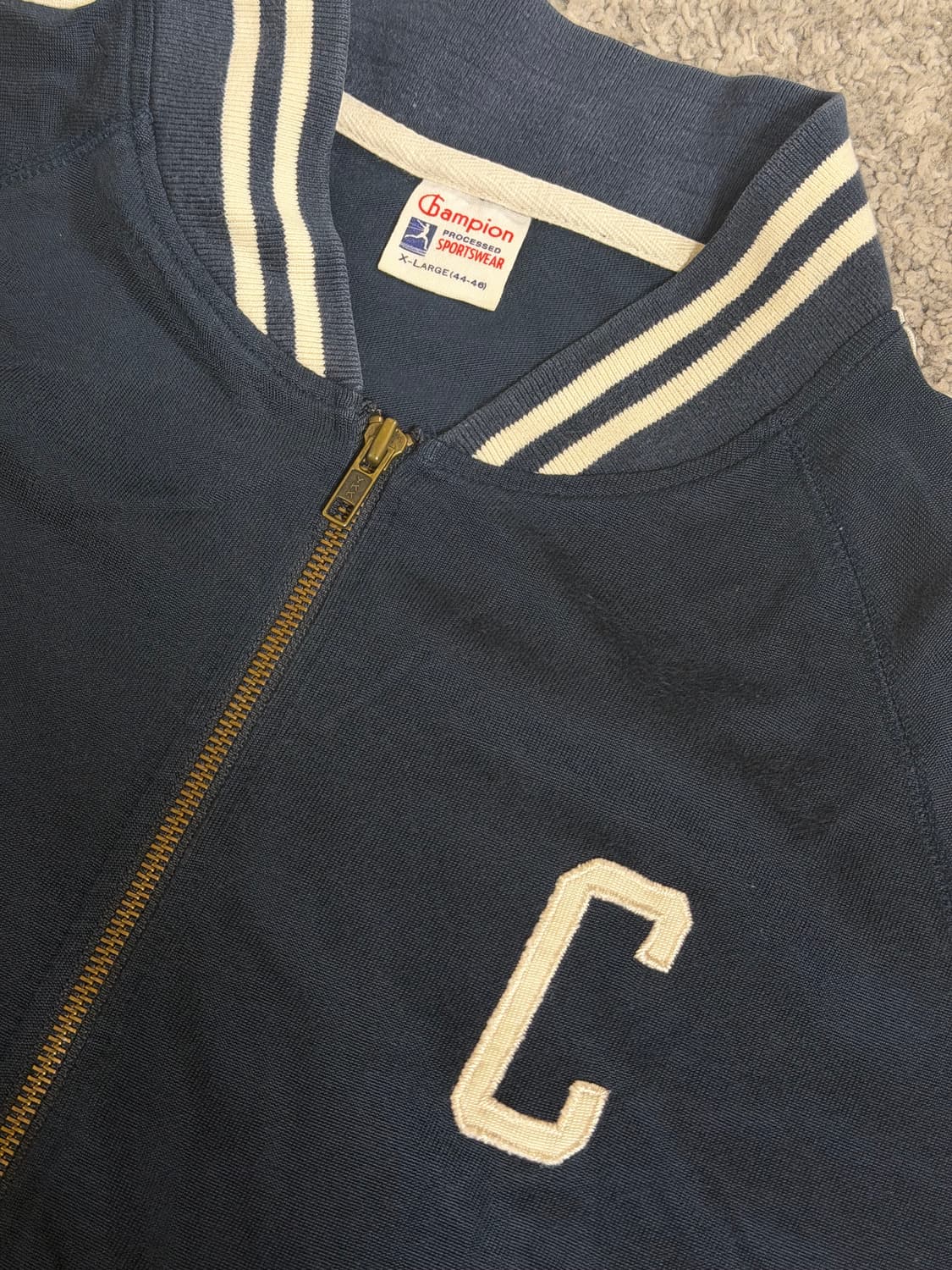 60s 챔피온 러너스택 복각 래글런 트랙자켓 상품이미지6