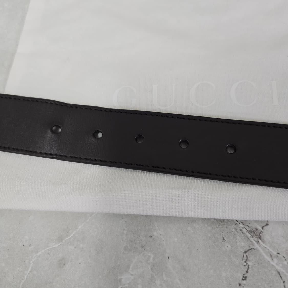 구찌 인터로킹 G 디테일 벨트 85사이즈 판매 상품이미지4