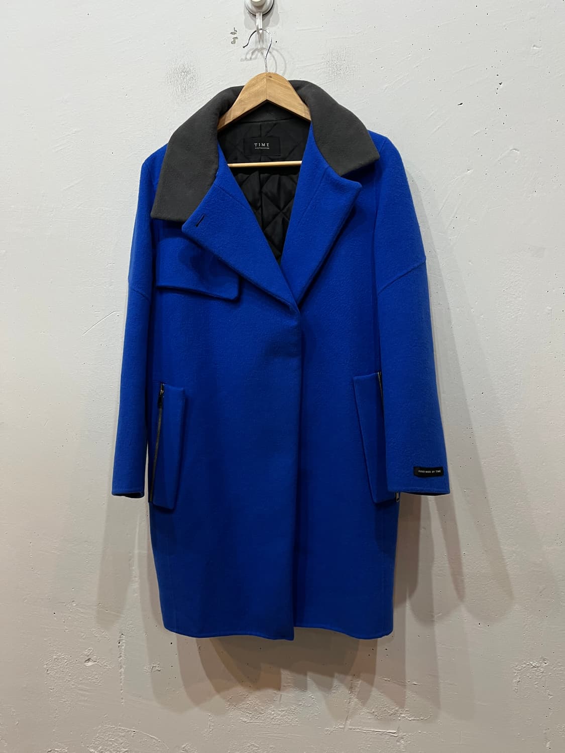 한섬 타임 여성 핸드메이드 울 앙고라 코트  상품이미지1