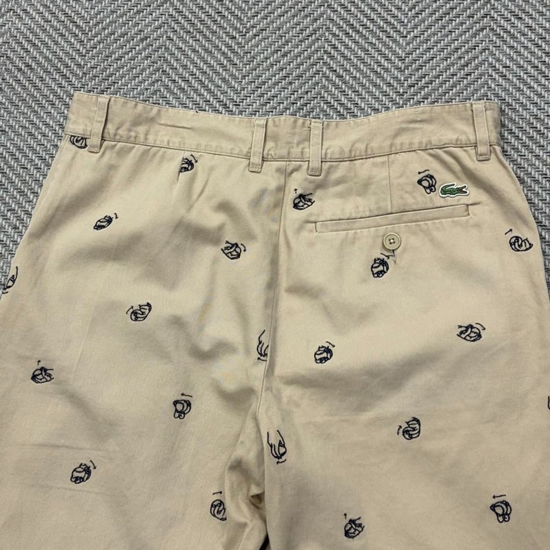 라코스테 자수 패턴 코튼 쇼츠 v2568 상품이미지4