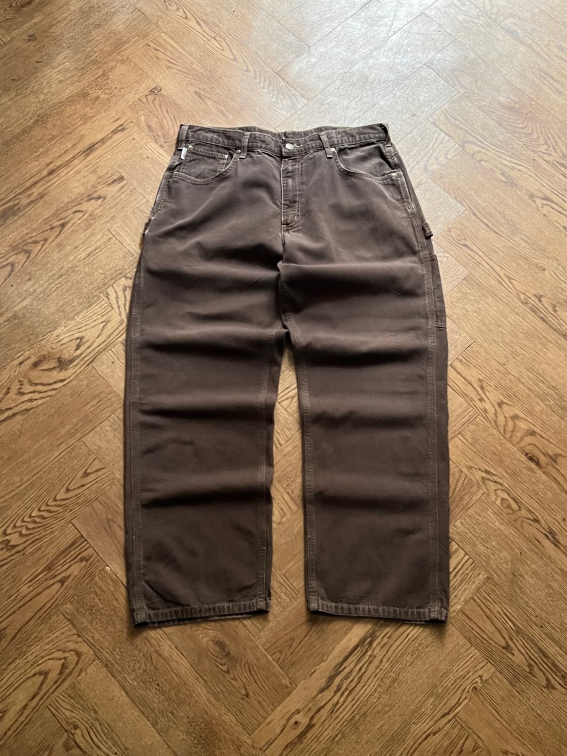 [36]칼하트 USA 브라운 싱글니 워크팬츠 상품이미지2