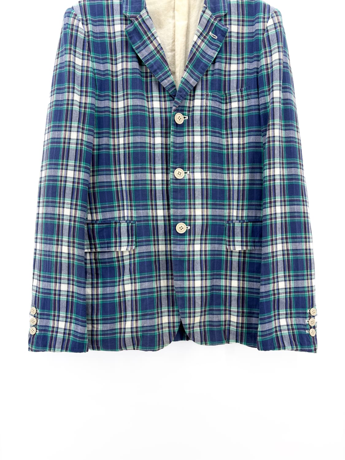 꼼데가르송 옴므 플러스 AD2007 체크 블레이저 자켓 상품이미지5