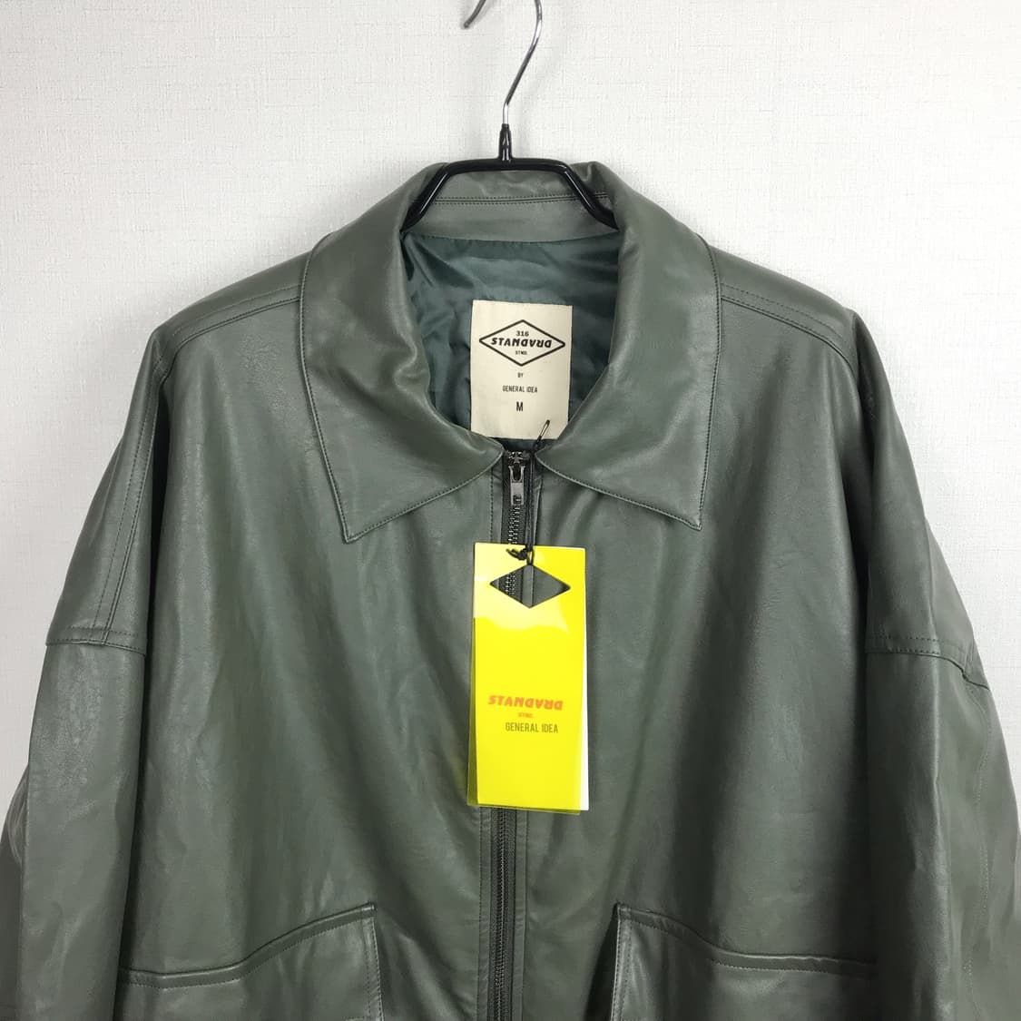 제너럴 아이디어 오버핏 가죽자켓 점퍼 남성M 상품이미지3