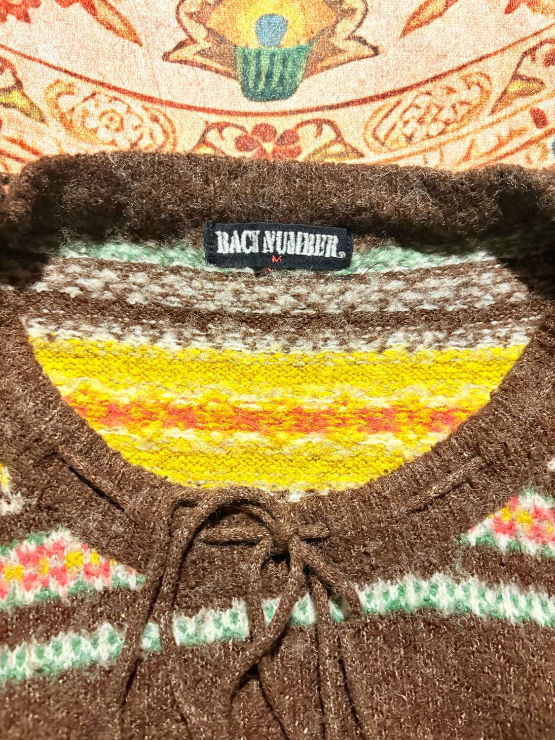 Back number ethnic patten knit  상품이미지2