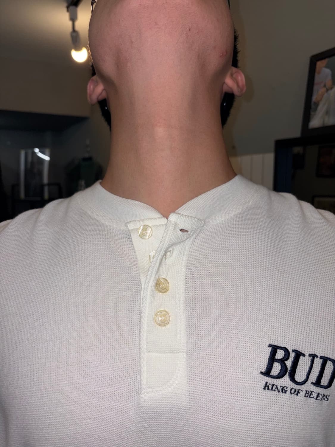 90-00’s Budweiser waffle Bud logo sleeve 상품이미지4