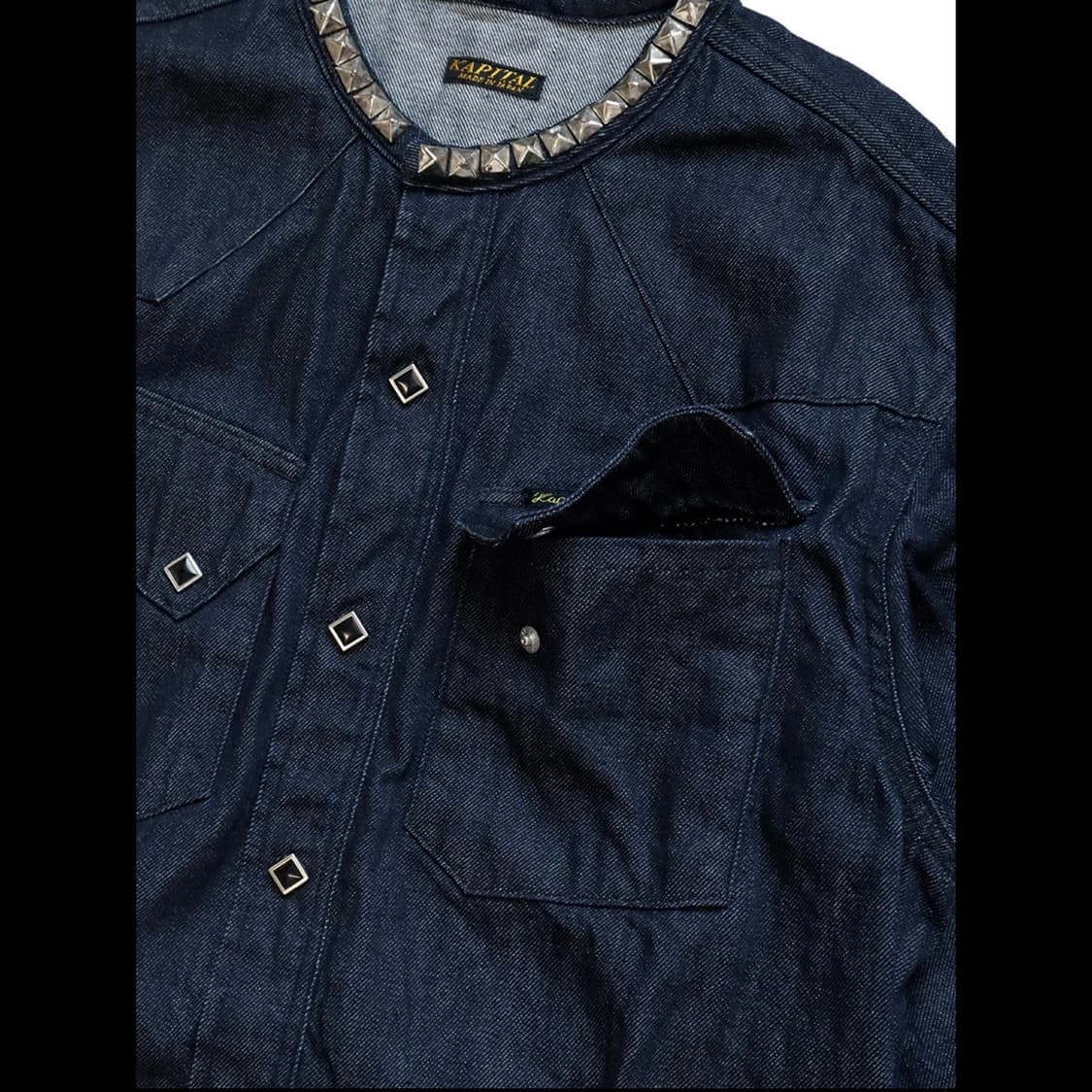캐피탈 Kapital 80z 데님 밴드 컬러 스터드 웨스턴 셔츠 상품이미지10