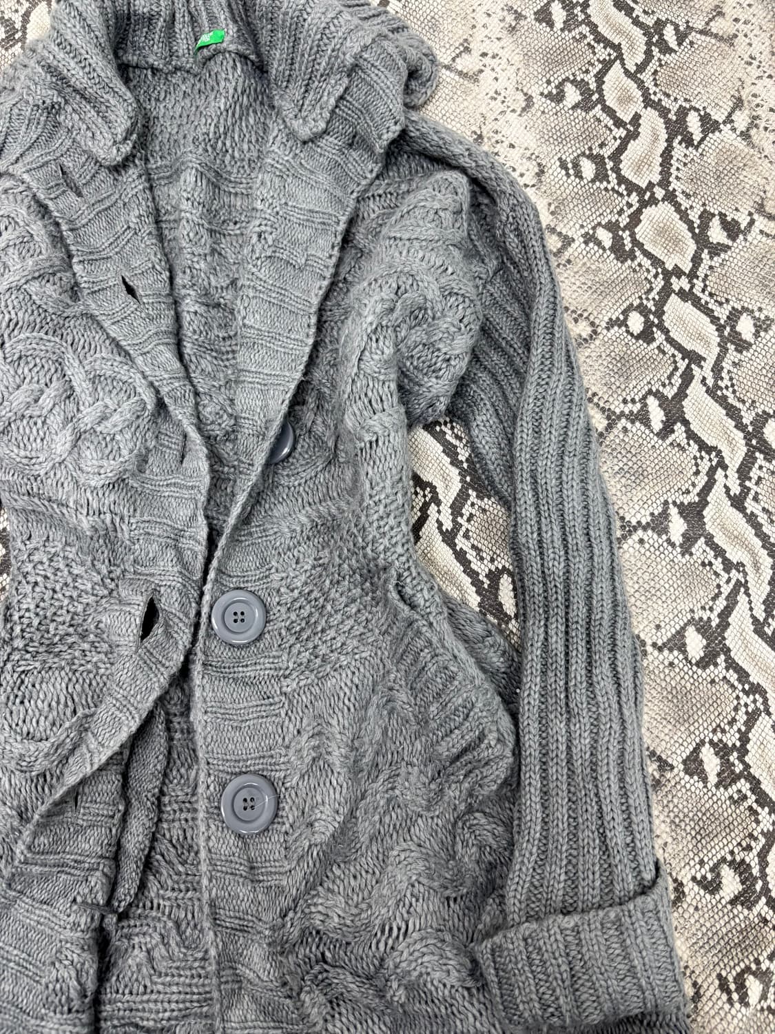 “Vintage” Y2K Mood Long Knit Cardigan 상품이미지3