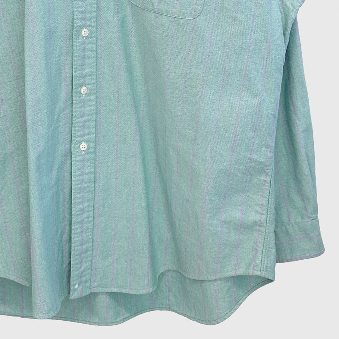 90s BLAKE 폴로 랄프로렌 캔디 스트라이프 옥스포드 셔츠 남방 XL 상품이미지3