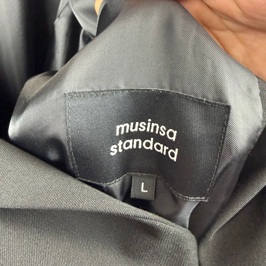 (L) 무신사 스탠다드 블레이저 자켓 블랙 상품이미지6