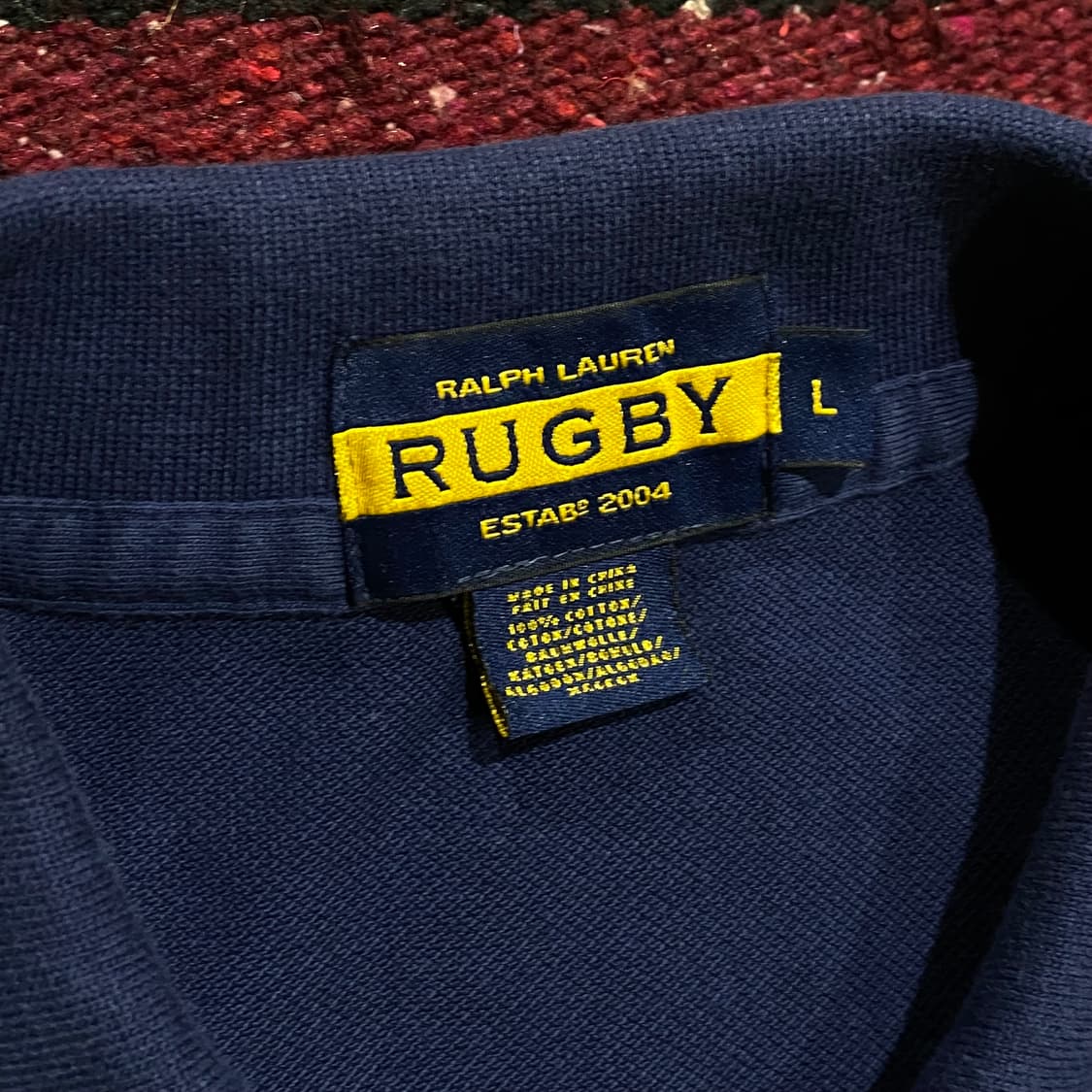 미국빈티지 USA 폴로랄프로렌 럭비 카라티 상품이미지6