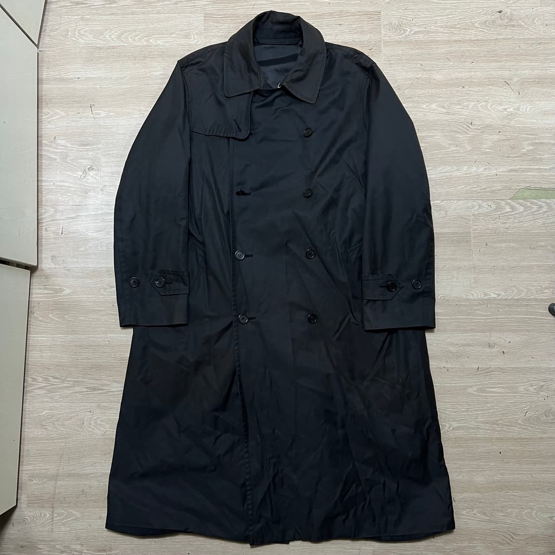 비바스튜디오 더블 트렌치 롱코트 [블랙] M/95 상품이미지1