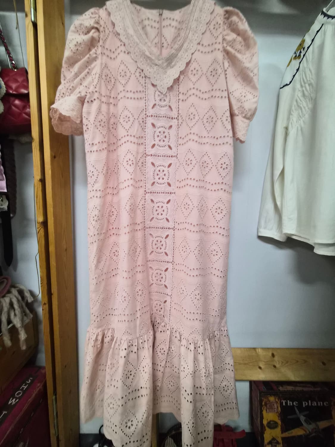 자라  아일렛 펀칭 롱 원피스 상품이미지5