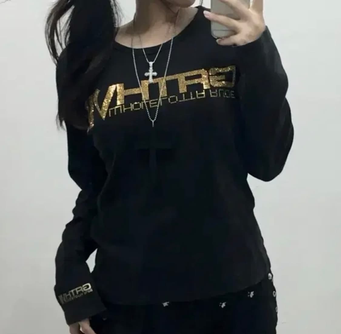 [GRACEWITH] 펑크 y2k 큐빅 롱슬리브 상품이미지1