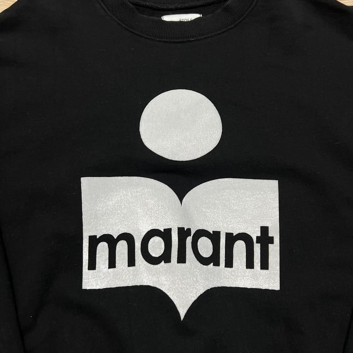 이자벨마랑 에뚜왈 빅로고 맨투맨 크루넥 티셔츠 [블랙] M/95 상품이미지4