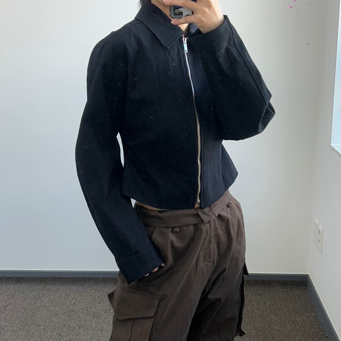 Cos 코스 데드스탁 블랙 코튼 자켓 상품이미지2