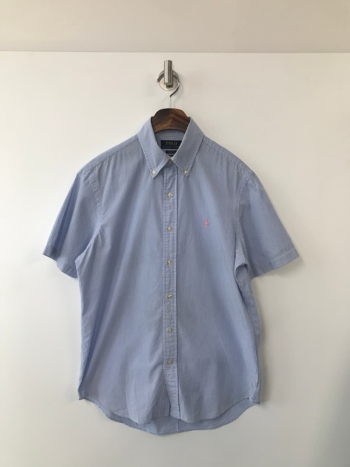 폴로 랄프로렌 자수로고 스트라이프 반팔 셔츠 상품이미지2