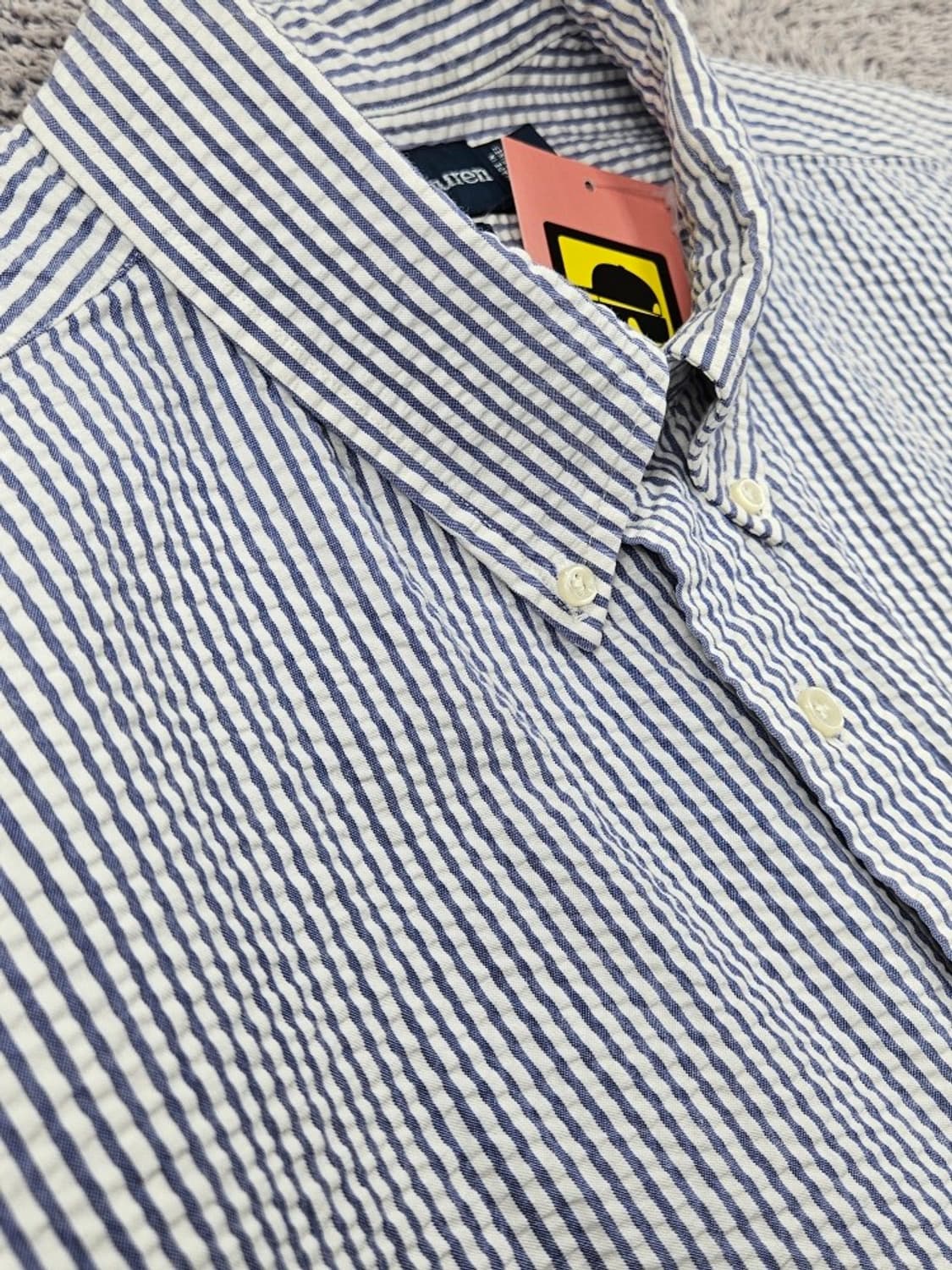 폴로랄프로렌 시어서커 스트라이프 반팔 셔츠 ( XL ) / 11854 상품이미지6