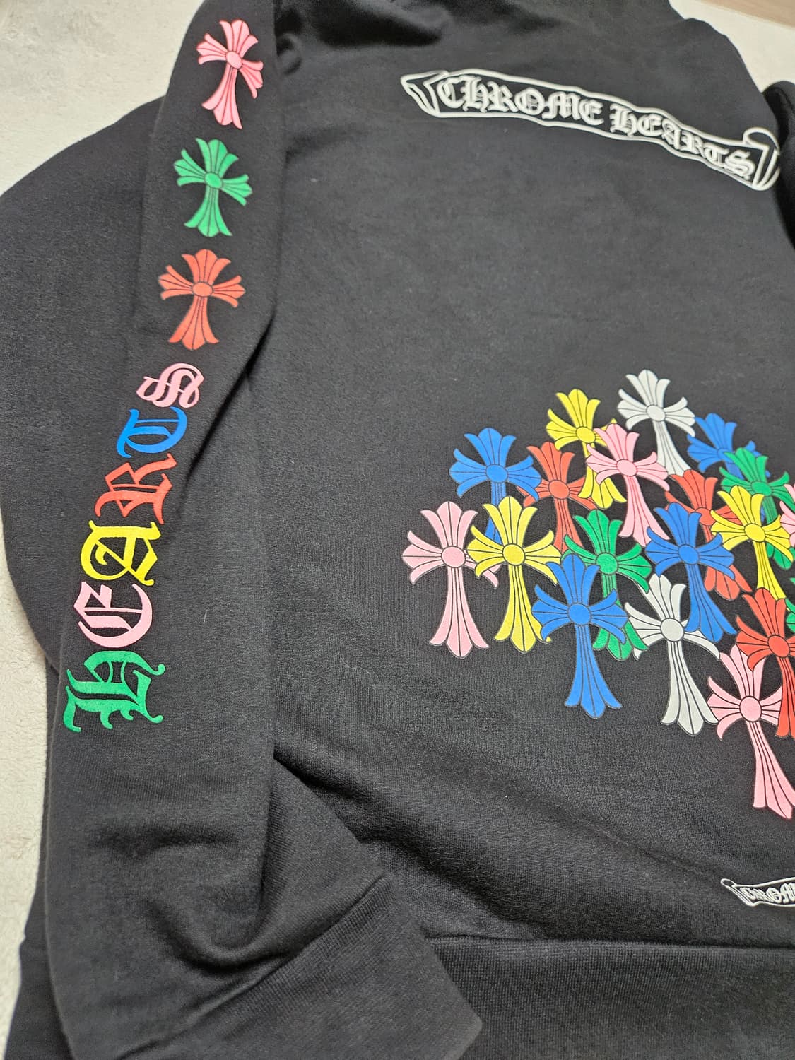 [XL] 크롬하츠 멀티컬러 크로스 후드티 상품이미지3