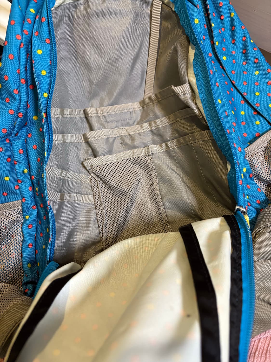 레어) 노스페이스 일본 빈티지 도트 백팩 모리걸 y2k 제스터 체크 상품이미지9