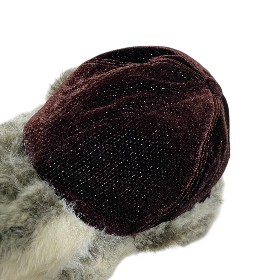 Brown velvet fur trooper hat 상품이미지4